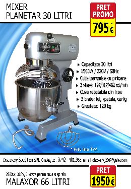 VAND Malaxor NOU de 30 litri ( MIXER PLANETAR ) cu 795 Euro