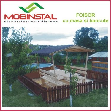Mobinstal - Foisor cu masa si bancute - export -  456 euro