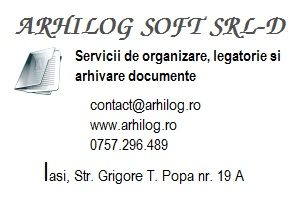ARHILOG SOFT SRL-D ofera servicii profesionale de sortare, legatorie si arhivare fizica a documentel