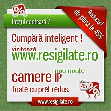 Camere IP ieftine pe Resigilate.ro