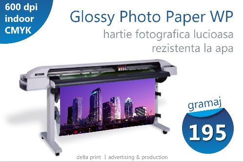 Print pe hartie lucioasa (Glossy Photo Paper Water Proof) WP-180GN