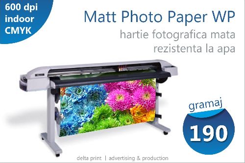 Print pe hartie mata (Matt Photo Paper Water Proof) WP-190MP