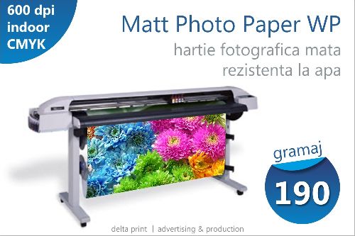  Print pe hartie mata (Matt Photo Paper Water Proof) WP-190MP