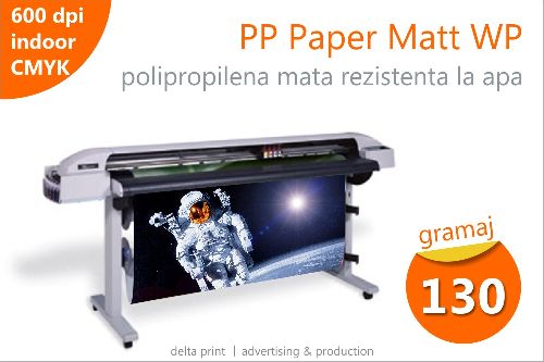 Print pe polipropilena mata (PP Paper Matt Water Proof) WP-190MN