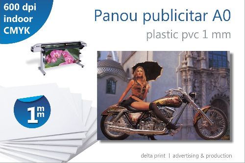 Panou publicitar A0 de interior PVC 1 mm