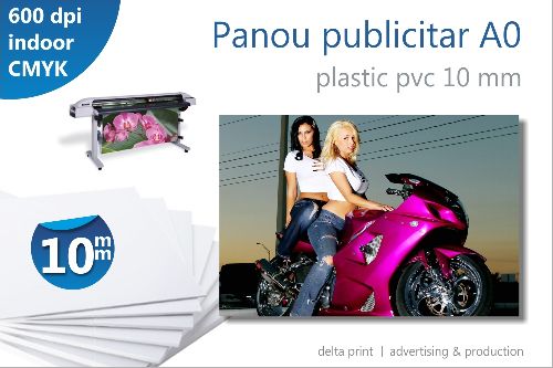 Panou publicitar A0 de interior PVC 10 mm