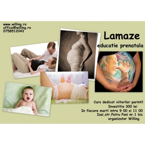 Cursuri de educatie prenatala Lamaze