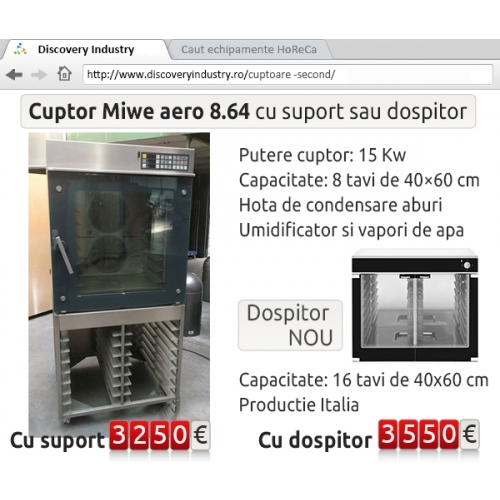 Cuptor miwe 864 Second cu suport sau cu dospitor Nou