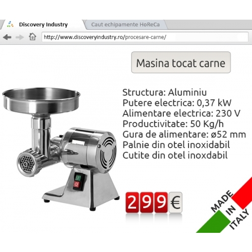 Masina tocat carne 50 kg/h