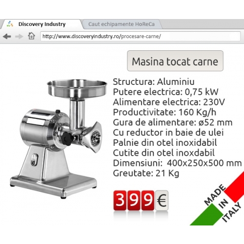 Masina tocat carne 160 kg/h