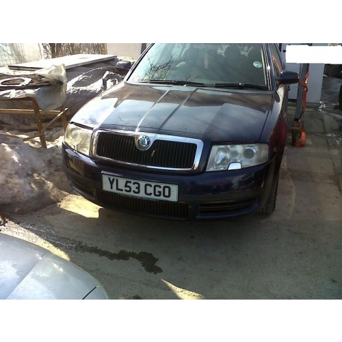 Skoda Superb, albastru, an 2003