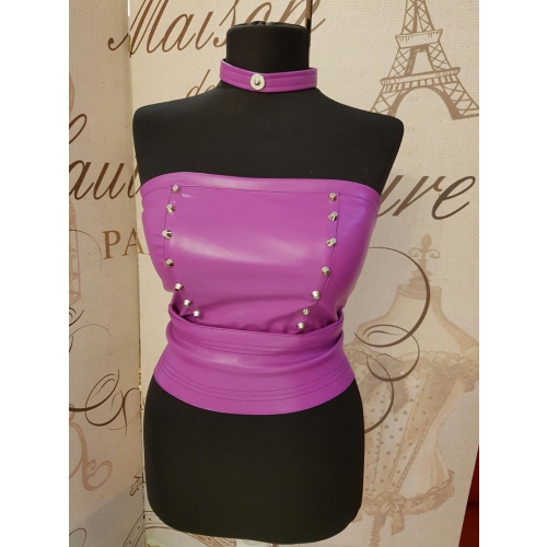 Corset mov accesorizat cu tinte