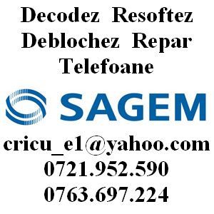 0721.952.590; 0763.697.224 Service GSM Deblochez Repar Customizez Decodez Resoftez Sagem - MyX1, MyX