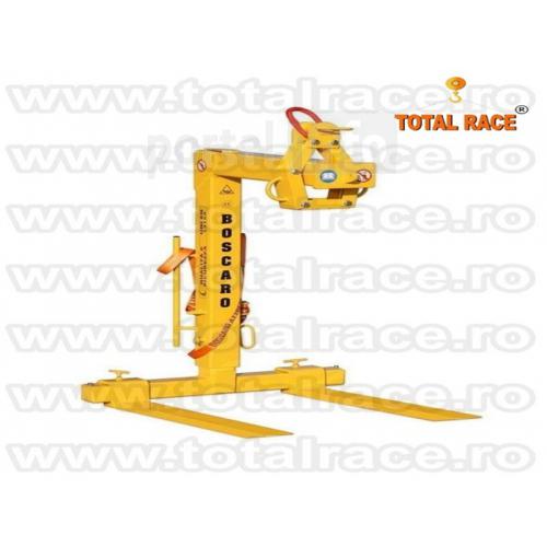 Furca ridicat paleti, carlige rotative