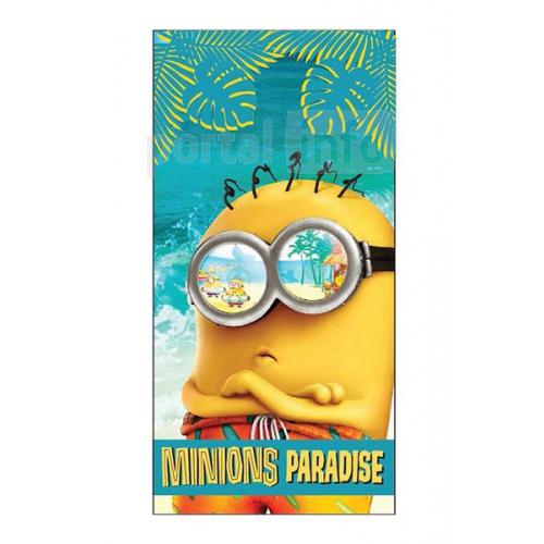 Prosop de plaja Minions Paradise 70×140 cm