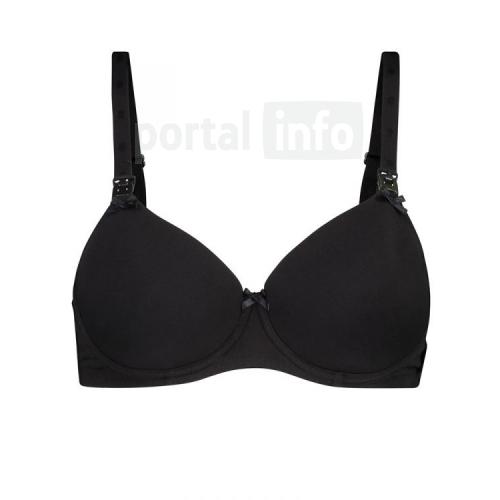 Sutien alaptare bumbac negru Noppies