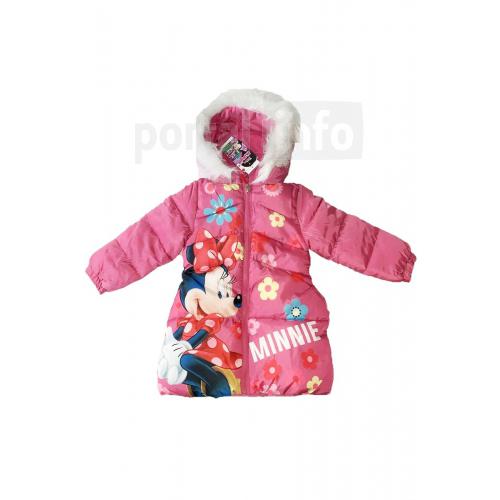 Geaca de iarna roz Minnie Mouse Flowers