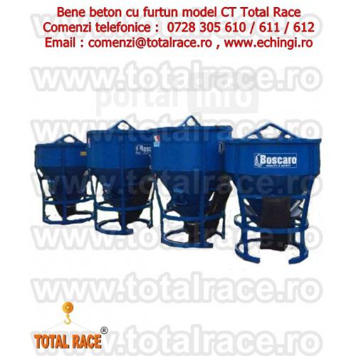 Total Race livreaza rapid din stoc cupe  si bene beton pentru macara, cupe  beton cu diferite capaci