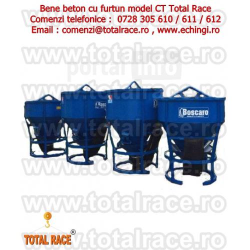 Total Race livreaza rapid din stoc cupe  si bene beton pentru macara, cupe  beton cu diferite capaci