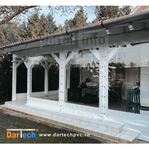 Inchidere terasa cu PVC transparent folie cristal