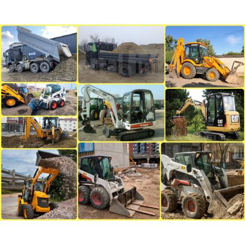 Buldoexcavator Bobcat Nisip Pietris Pamant