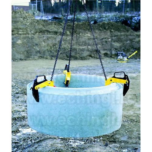 Dispozitive de ridicare din lant cu clesti pentru tuburi de beton model   BTG 50-180mm 0728.305.610