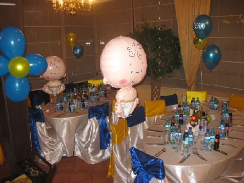 Baloane Botez, Decoratiuni cu Baloane Botez, Baloane Folie Botez cu Heliu, Barza Botez