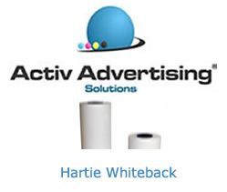 ActivAdvertising - Hartie Whiteback-  4.5 euro mp