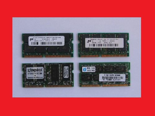 SODIMM SDR SDRAM 256 512 PC133 laptop