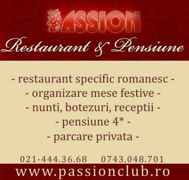 Restaurant pensiune PASSION CLUB Bucuresti