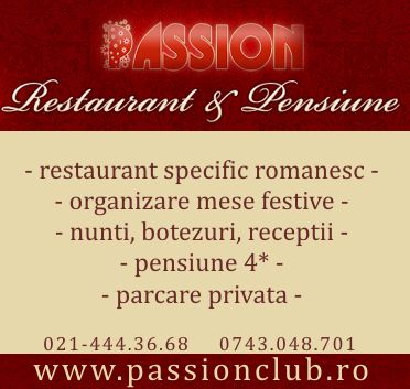 Restaurant pensiune PASSION CLUB Bucuresti